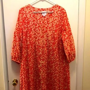 Colorful floral maternity maxi